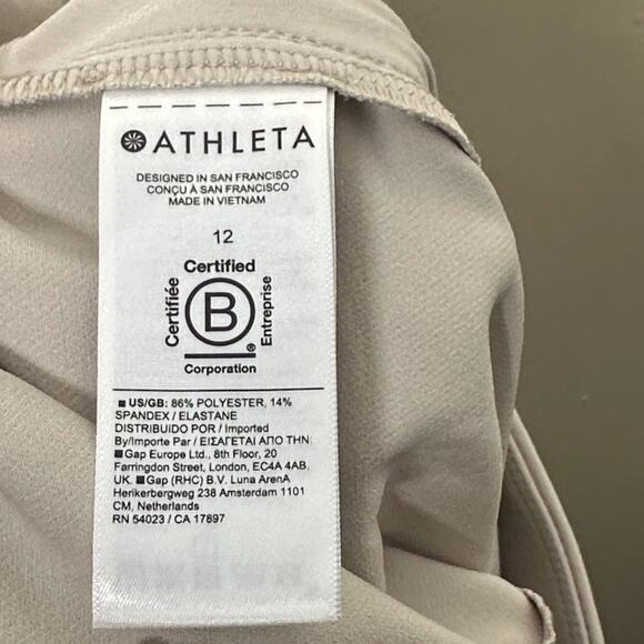 ATHLETA Endless High Rise Cargo Pant Abalone Grey Cream Sz 12 {3R22} - Picture 5 of 6